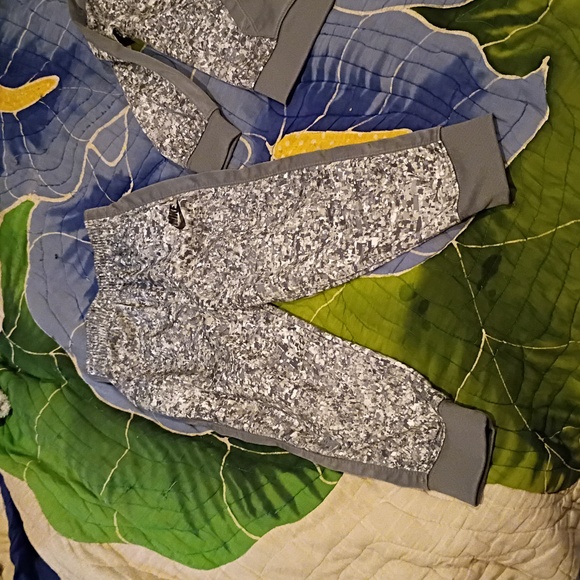 Nike Toddler 24M Gray Track Suit Set Pants Jacket - Picture 4 of 4